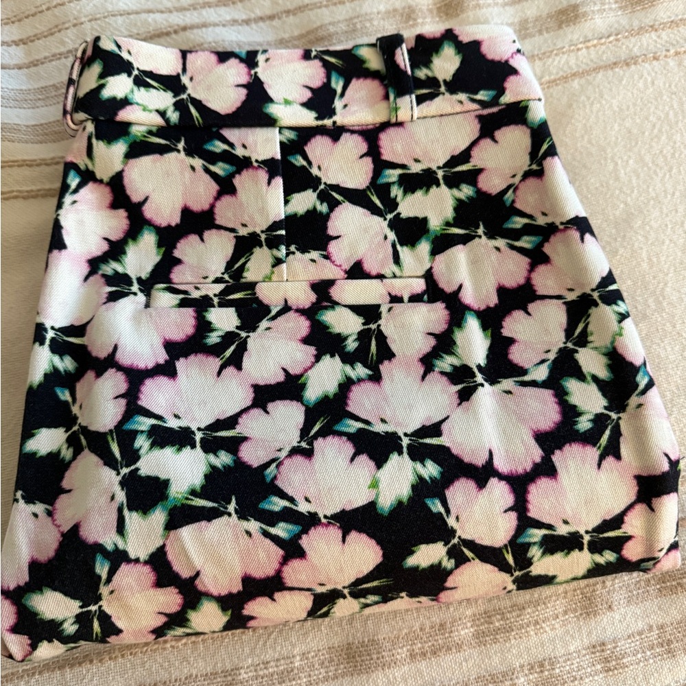 Banana Republic Floral Black and Pink Trouser